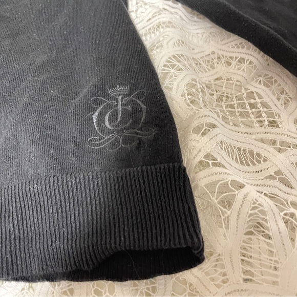 Juicy Couture Black Button Up Cardigan - Size L - Picture 7 of 13